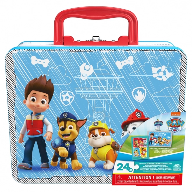 Paw Patrol Puzzle in a Tin Box