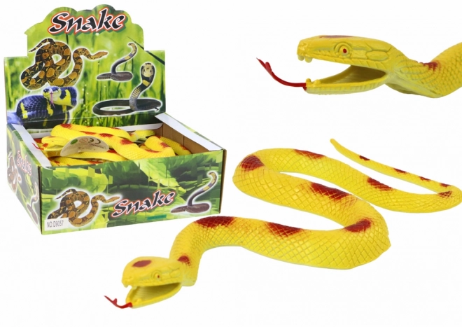 Yellow Rubber Snake with Red Patches