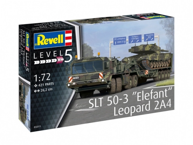 Plastic Model SLT 50-3 Elefant and Leopard 2A4 Tank
