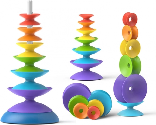 Bunte Turm WOOPIE BABY für Kinder 18m+