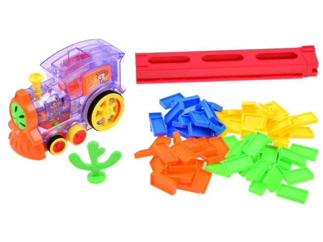 Automatic Domino Train Set for Kids