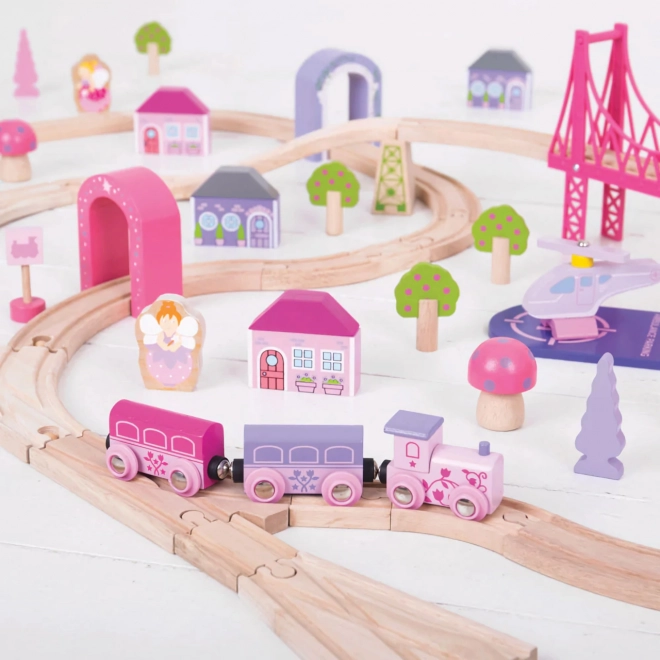 Wooden Princess Train Set