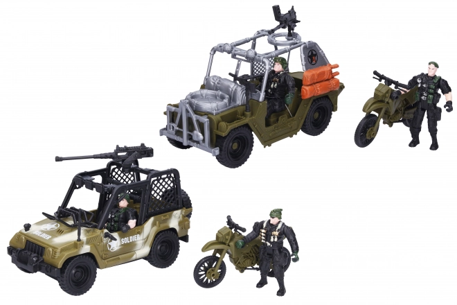 Military Vehicle and Soldier Set