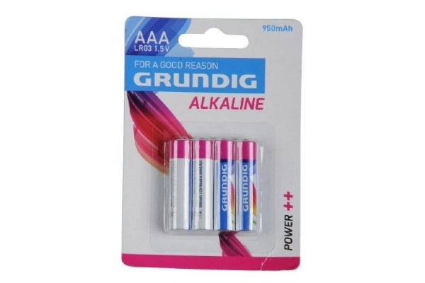 Grundig AAA 1.5V Alkaline Batteries Pack