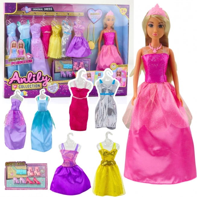 Fashion Set Anlily Doll with Clothes and Accessories