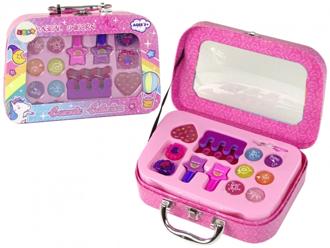 Makeup and Nail Set in Pink Case