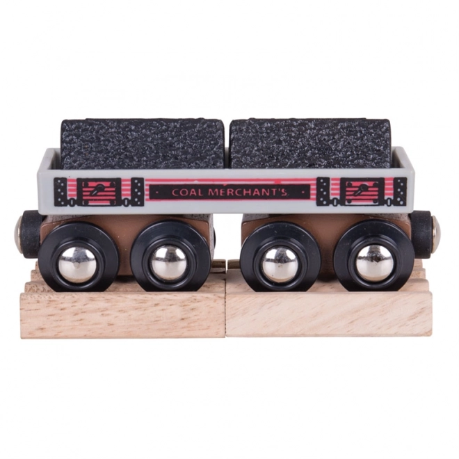 Bigjigs Rail Coal Wagon with Tracks