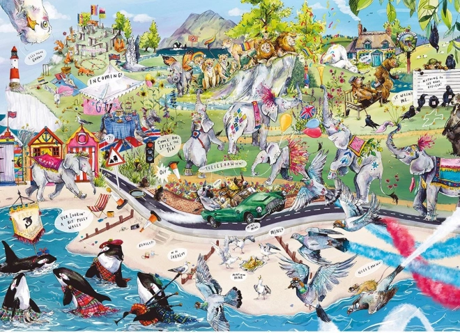 Gibsons Fun Herd 1000 Piece Puzzle