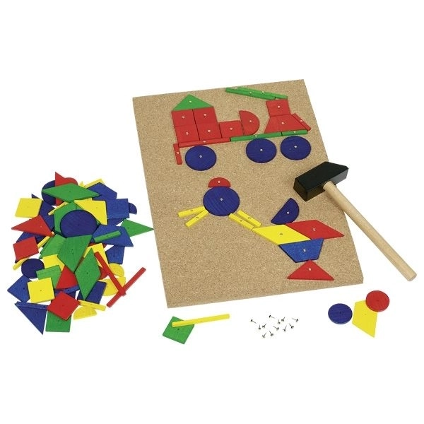 Goki Big Hammer and Peg Corkboard Set