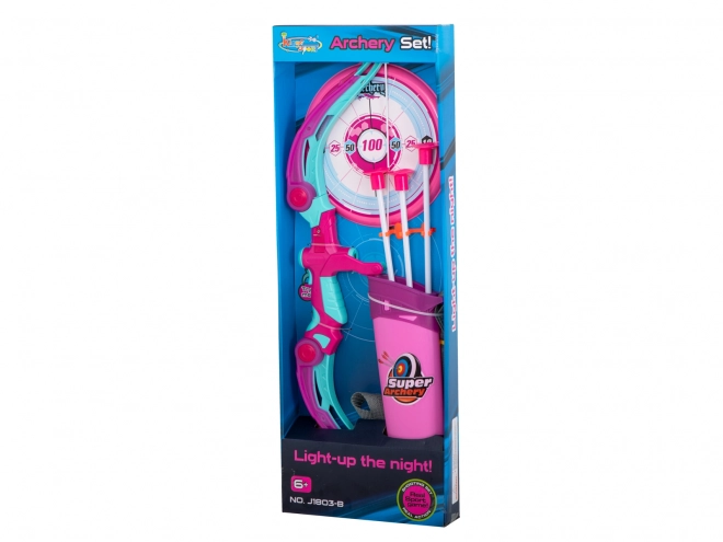 Archery Play Set with Arrows and Target - Pink