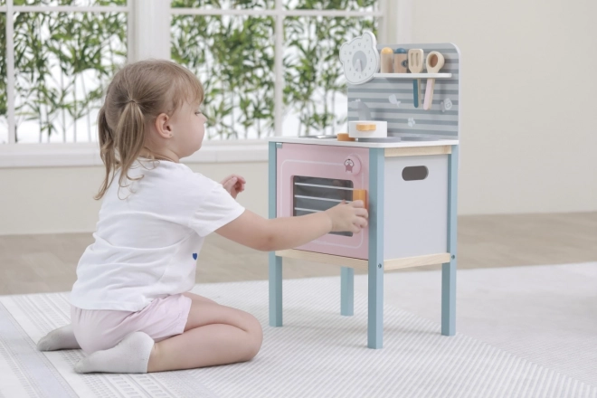 Wooden Play Kitchen Set