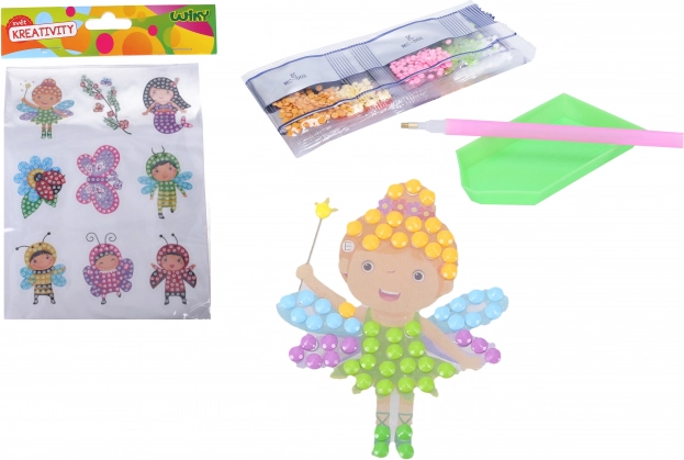 Set creativo di adesivi diamantati – mix di fate