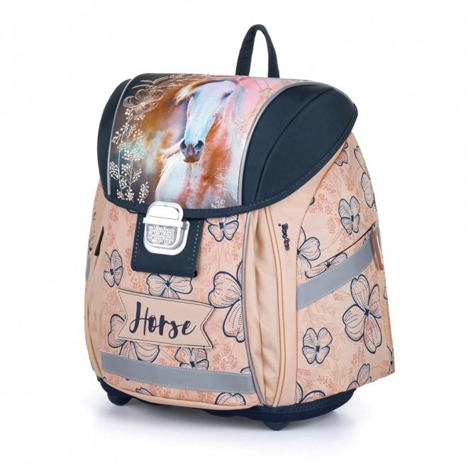 School Backpack Premium Light Horse Romantic