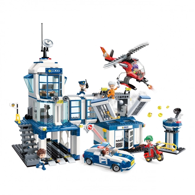 Qman Police Station Building Set