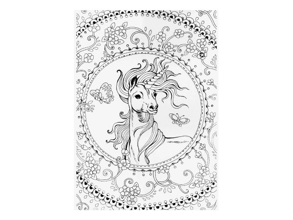 Unicorns Anti-Stress Coloring Book