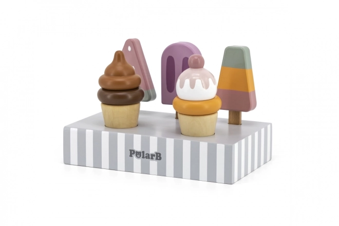 Wooden Ice Cream Set