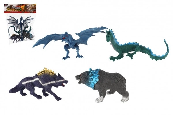 Fantasy Animals Dragon and Werewolf Set