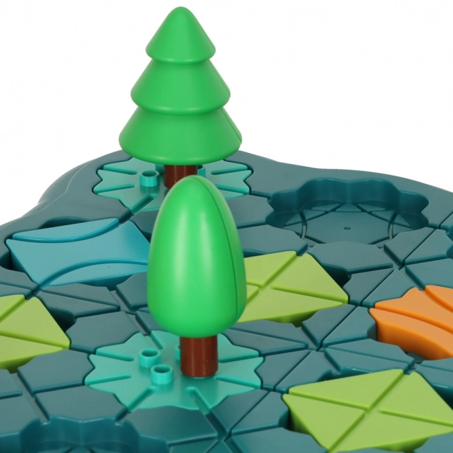 Jeu de société logique labyrinthe avec parcours d'obstacles
