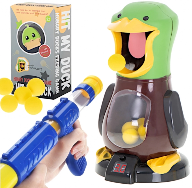 Duck Shooting Arcade Game Set with Gun and Foam Bullets