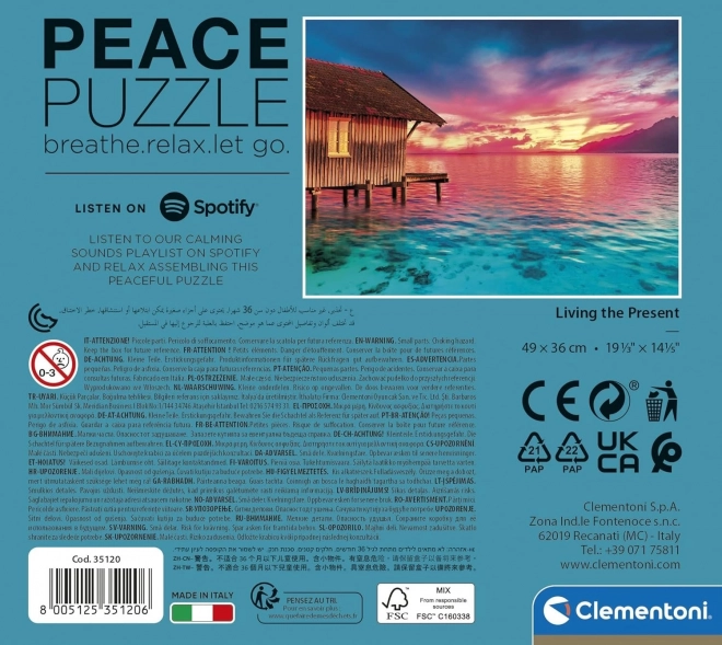 Clementoni Peace Puzzle Living in the Moment 500 Pieces