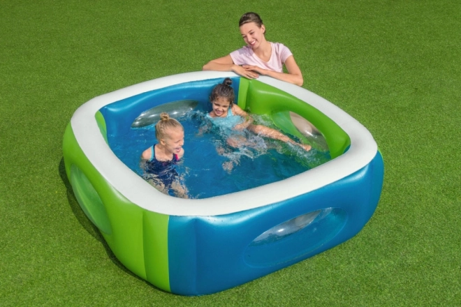 Inflatable Children's Pool with View Windows