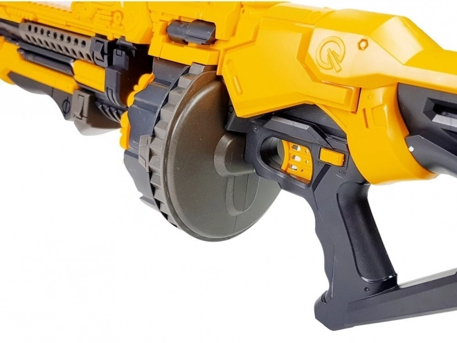 Children's Electric Foam Gun with Rotating Magazine - Yellow