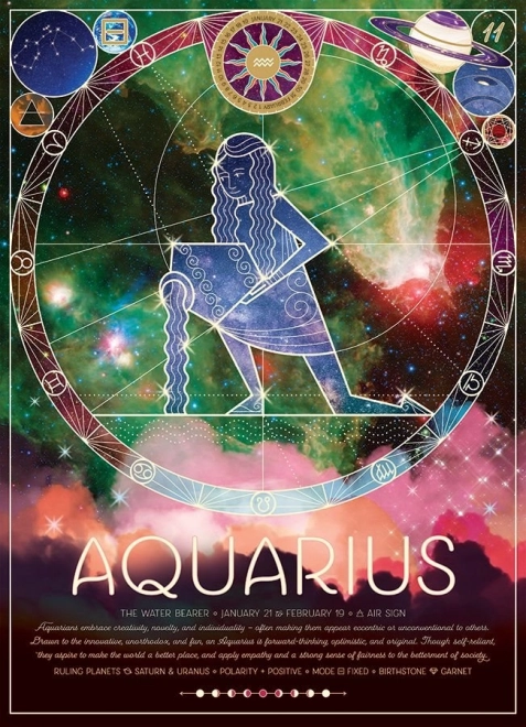 Zodiac Sign Aquarius Puzzle – 500 Pieces