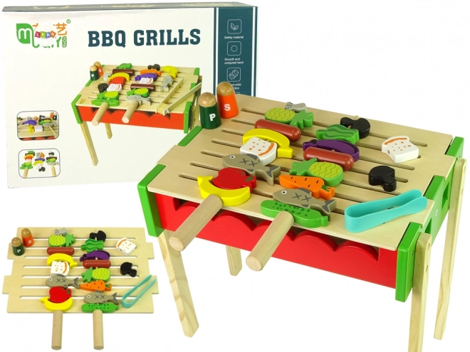 Wooden Grill Play Set