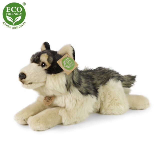 Eco-Friendly Plush Lying Wolf 35 cm