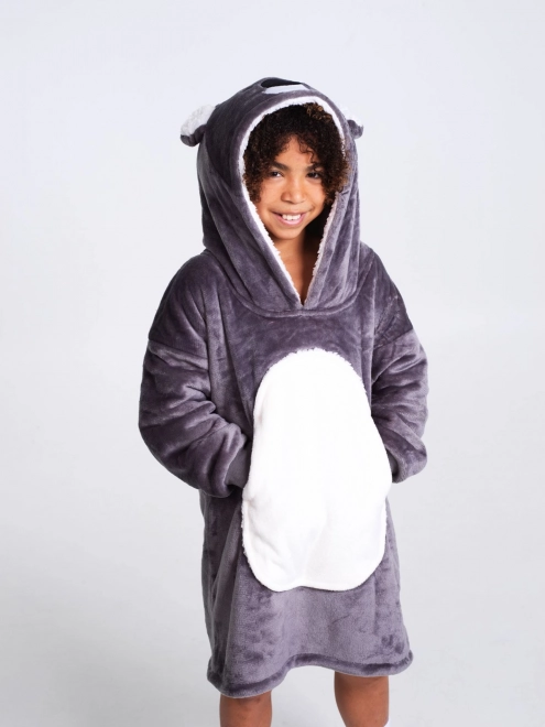 Cozy Noxxiez Koala Hooded Blanket Sweatshirt for Kids 7-12 Years