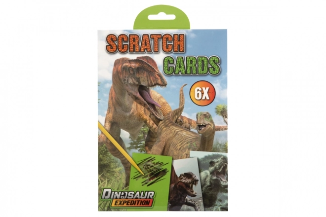 Kit per graffiatura immagini con dinosauri