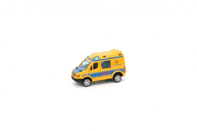 Auto polizia/ambulanza in metallo