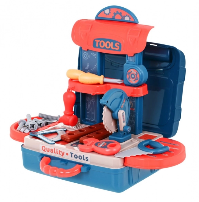 3-in-1 Workshop Suitcase with Tools for Kids 3+