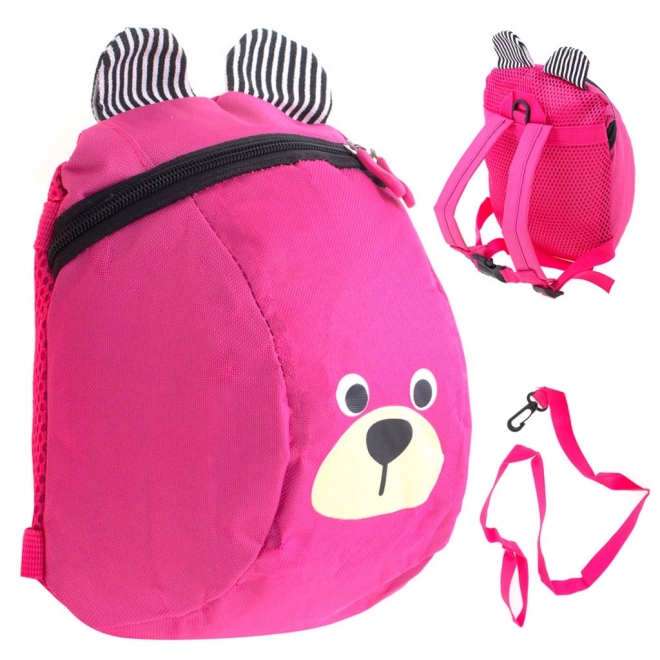 Children's Backpack Teddy Bear Pink