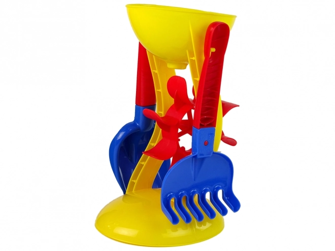 Flower Shaped Sand Play Set with Bucket and Tools