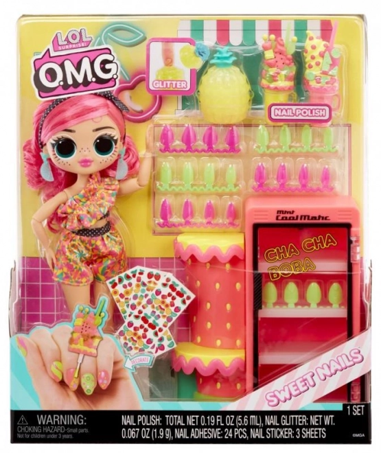 Lol Surprise! OMG Nail Studio with Doll - Pinky Pops Fruit