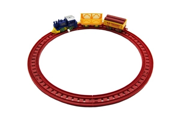 Toy Train Set with Key and 2 Carriages