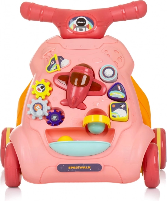 Interactive Push Walker Plane Pink