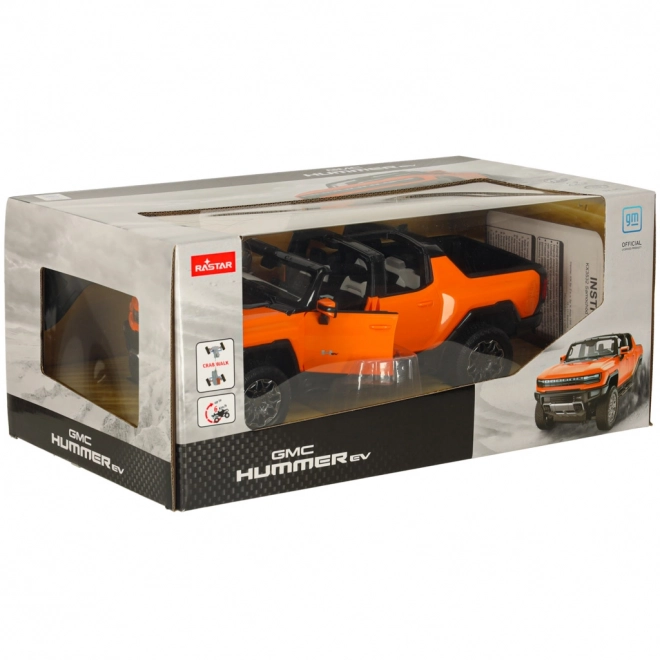 Remote Controlled Hummer EV Car in Orange 1:16