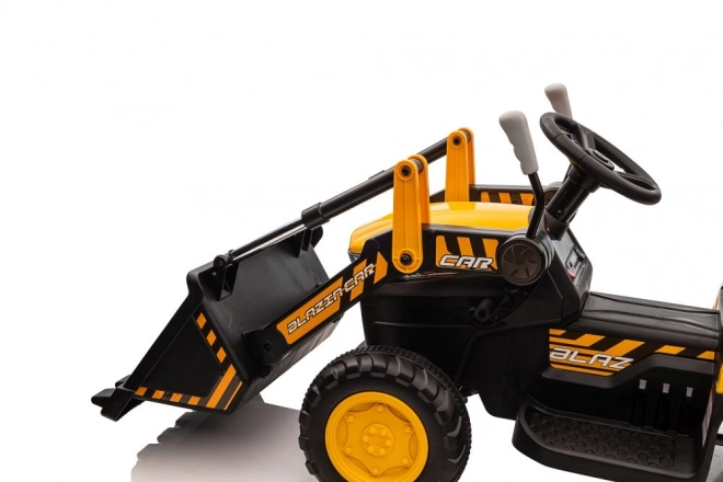 Elektrischer Traktor mit Schaufel Gelb