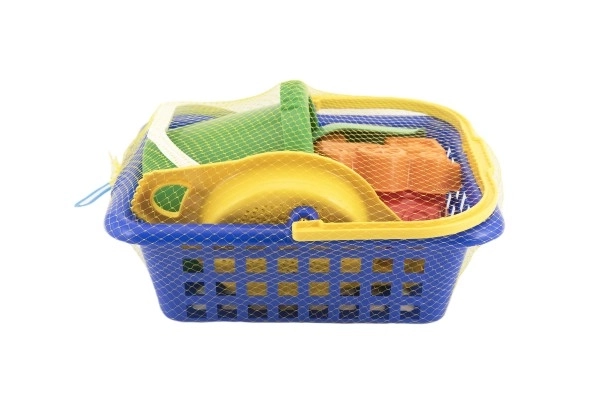 Sand Play Set with Basket and Accessories