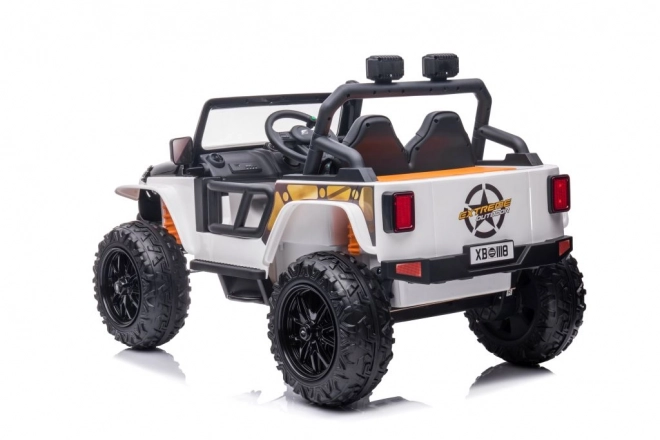 Battery-Powered Ride-On Car White