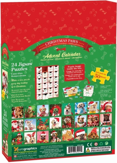 Eurographics Advent Calendar Puzzle: Christmas Paws