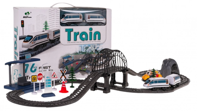 Train Station Set and Accessories 76 Pieces