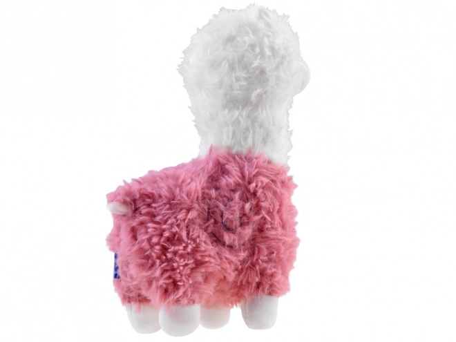 Fluffy Alpaca Plush Toy – pink