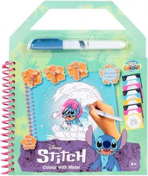 Pittura con acqua con tema Stitch