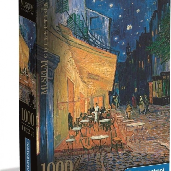 Puzzle Clementoni Museum Collection: Terasa kavarne ponoči 1000 koščkov