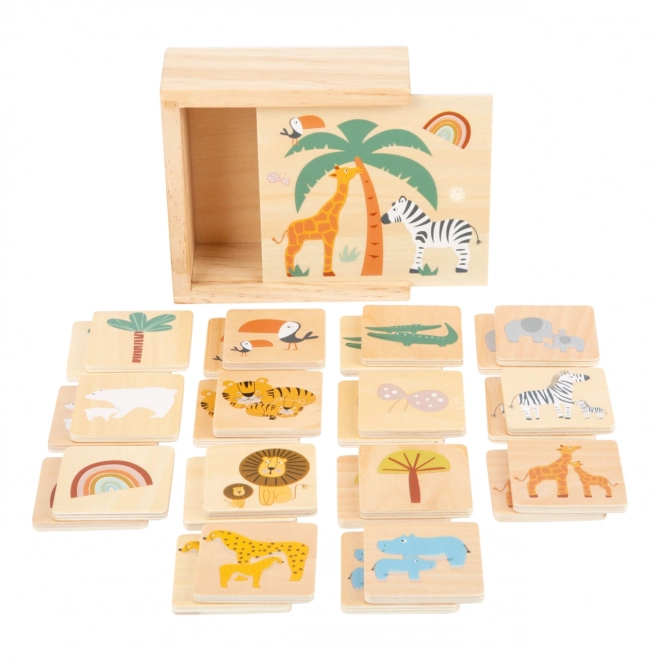 Wooden Memory Game Safari by Small Foot