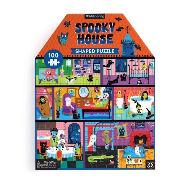 Mudpuppy Haunted House Puzzle 100 Pieces