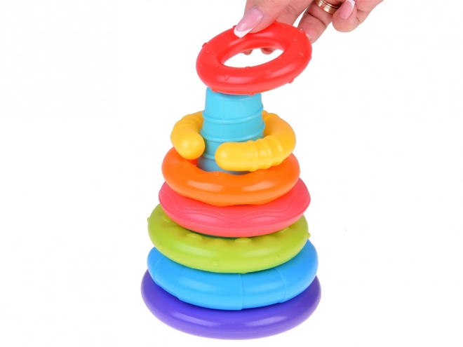 Sensory Rainbow Stacking Discs for Children